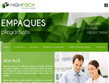 Tablet Screenshot of highpack.com.mx